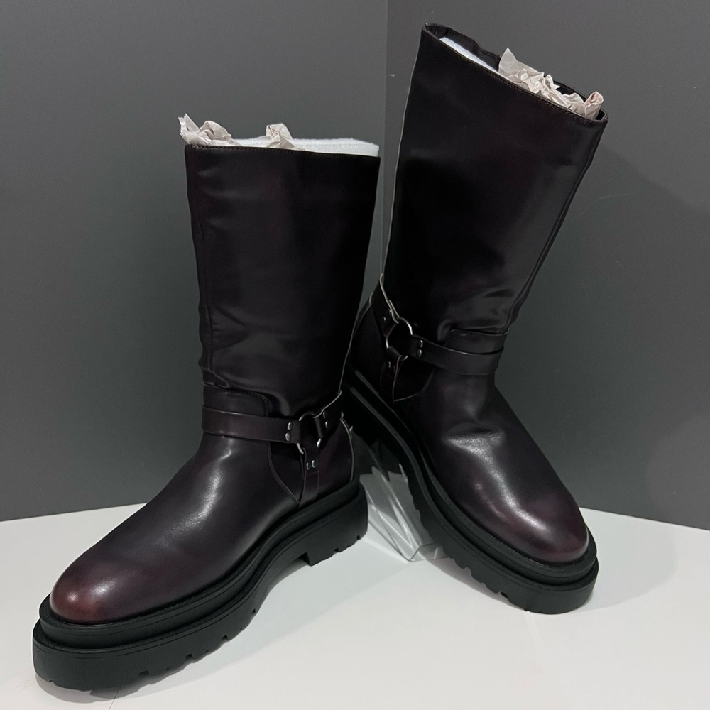 ASOS Chunky Biker Boots - Picture 2 of 8
